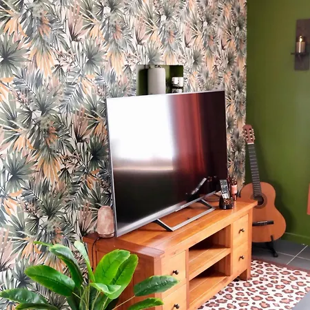 Holiday home Jungle Avec Jacuzzi Prive, Retro-projecteur, Jardin & Terrain De Petanque